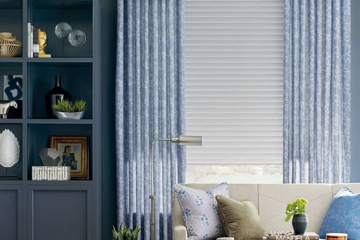 Hunter Douglas Design Studio™ Custom Drapes on a home’s window